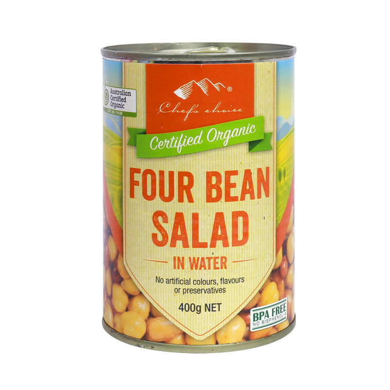 CHEF'S CHOICE Organic 4 Bean Salad (Can)