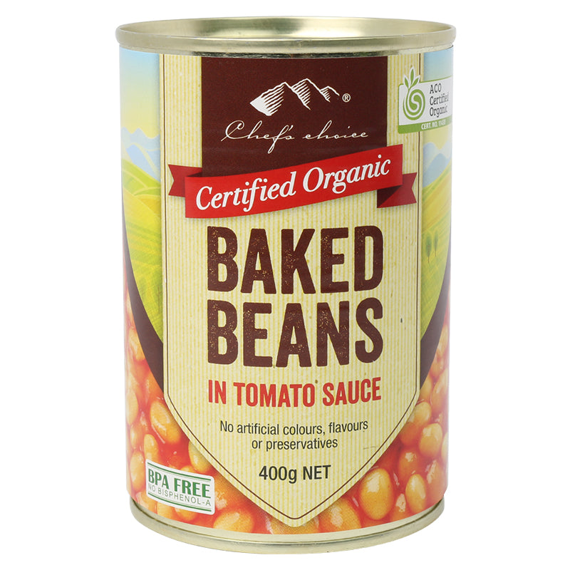 CHEF'S CHOICE Organic Baked Beans in Tomato Sauce  400g