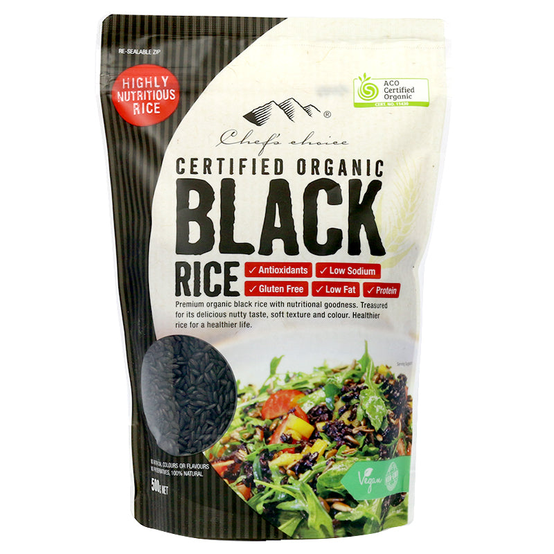 CHEF'S CHOICE Organic Black Rice 500g