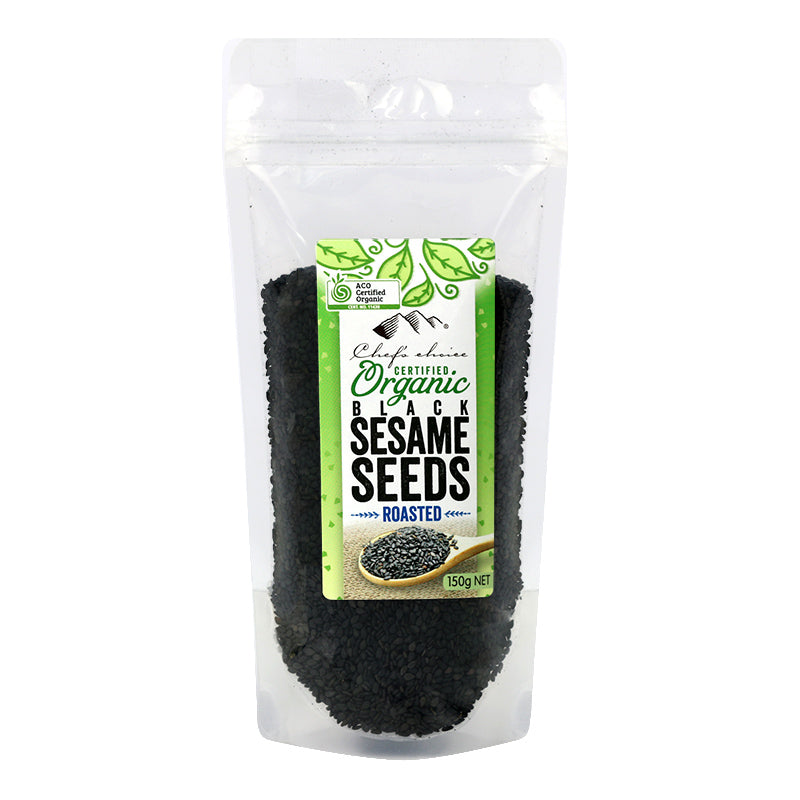 CHEF'S CHOICE Organic Roasted Black Sesame Seeds  150g