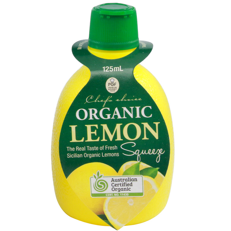 CHEF'S CHOICE Organic Lemon Juice  125ml