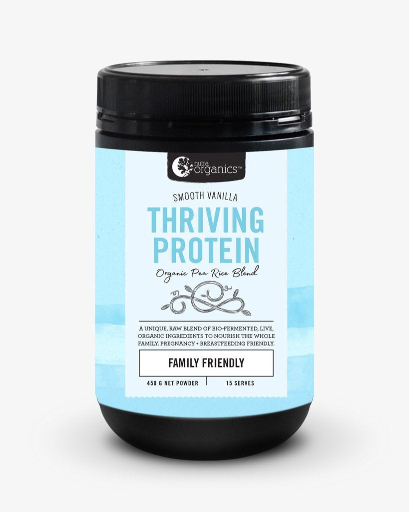 NUTRA ORGANICS Thriving Protein - Smooth Vanilla  450g