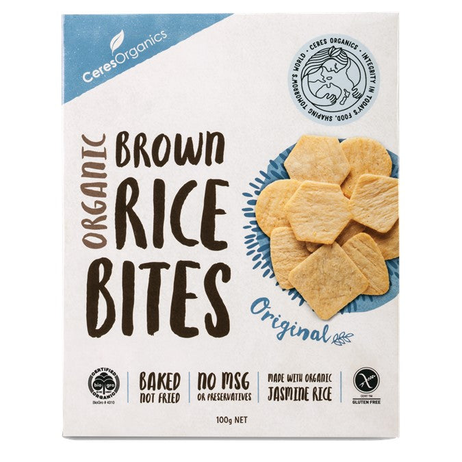 Rice Bites, Sea Salt  100g - Ceres Organic