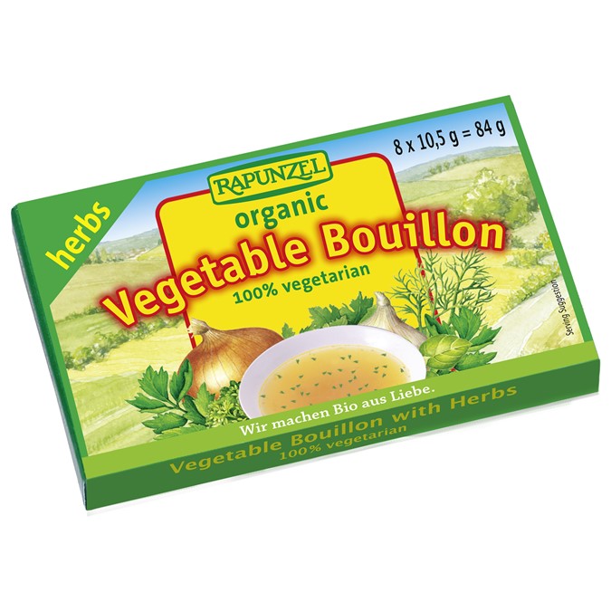 CERES ORGANICS Rapunzel Vegetable Bouillon Cubes w/ Herbs  8x10.5g