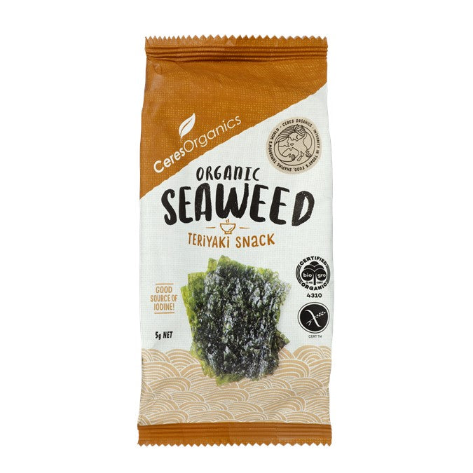 CERES ORGANICS Ceres Organic Seaweed Snack - Teriyaki  5g