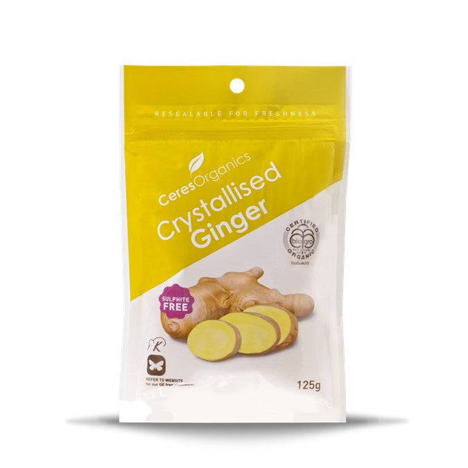 CERES ORGANICS Ceres Organic Crystallised Ginger  125g