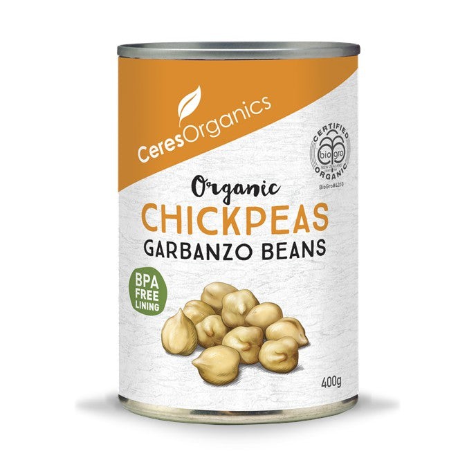 CERES ORGANICS Ceres Organic Chickpeas/Garbanzo Beans  (can)  400g