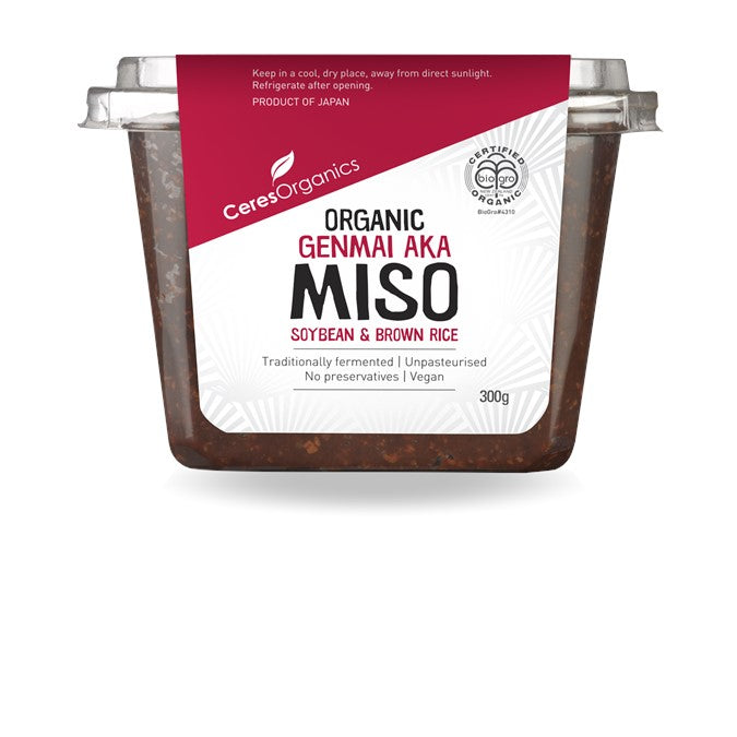 CERES ORGANICS Ceres Organic Miso Brown Rice Red (Genmai Aka) Tub  300g